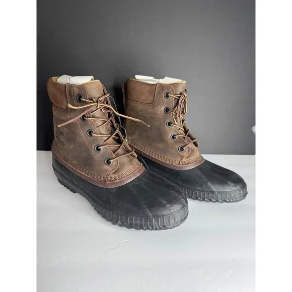NEW Sorel Cheyanne Waterproof Snow Rain Duck Boots Tobacco Black Men\'s US 10 EU Sorel Cheyanne II - Tobacco | Rain Boots | Huckberry main image 4